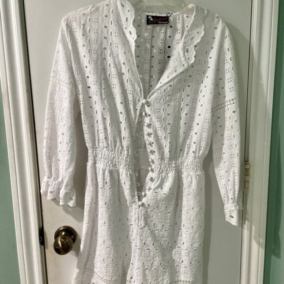 The Kooples Embroidery Romper white S - Picture 3 of 10